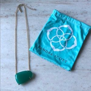 Emerald green Kendra Scott necklace